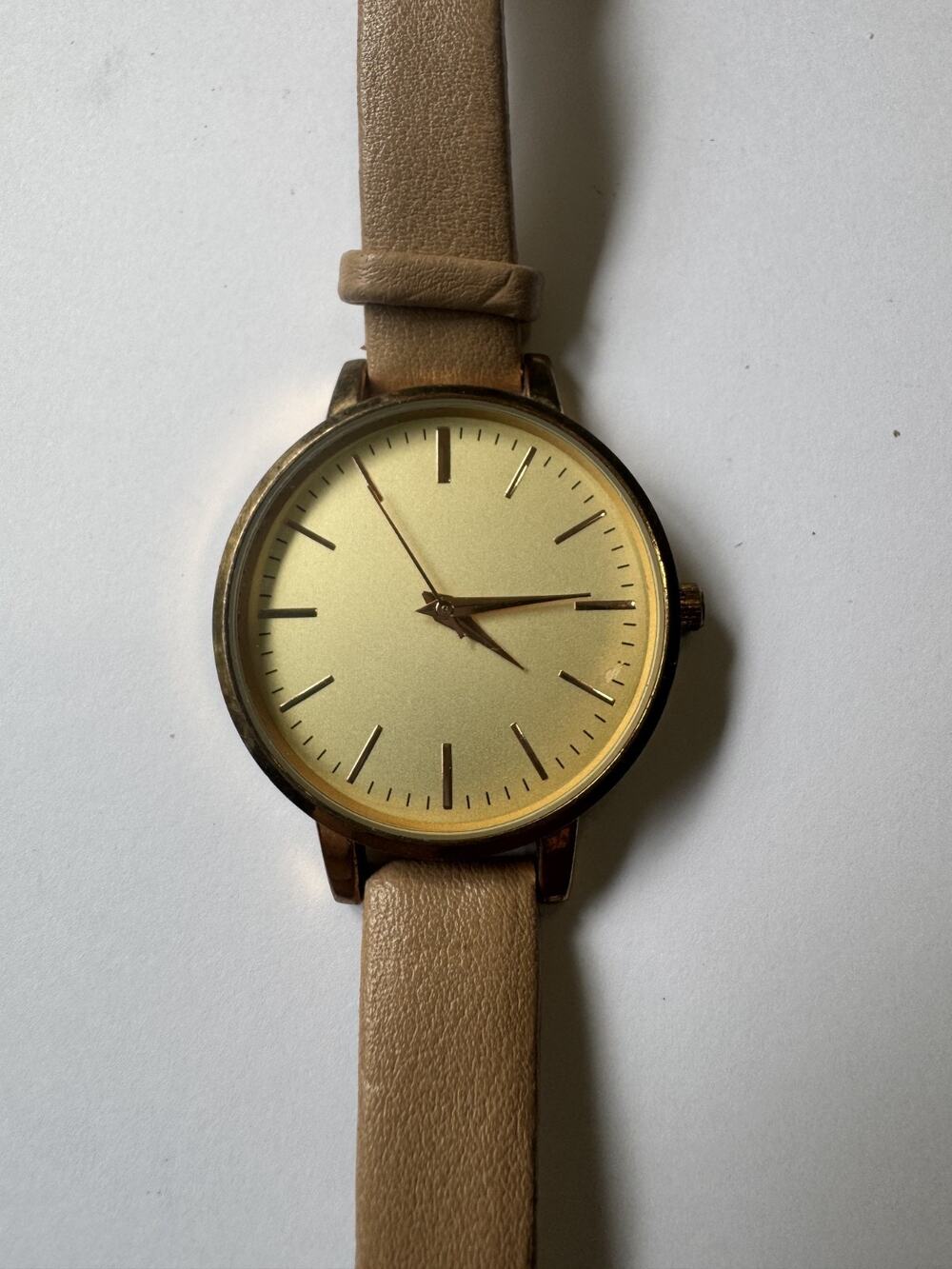 H&M Minimalist Gold-Tone Quartz Watch